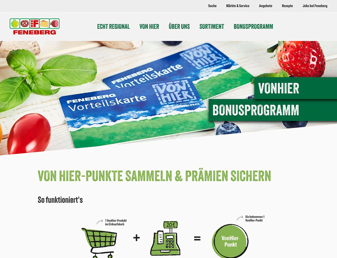 Webdesign für Feneberg